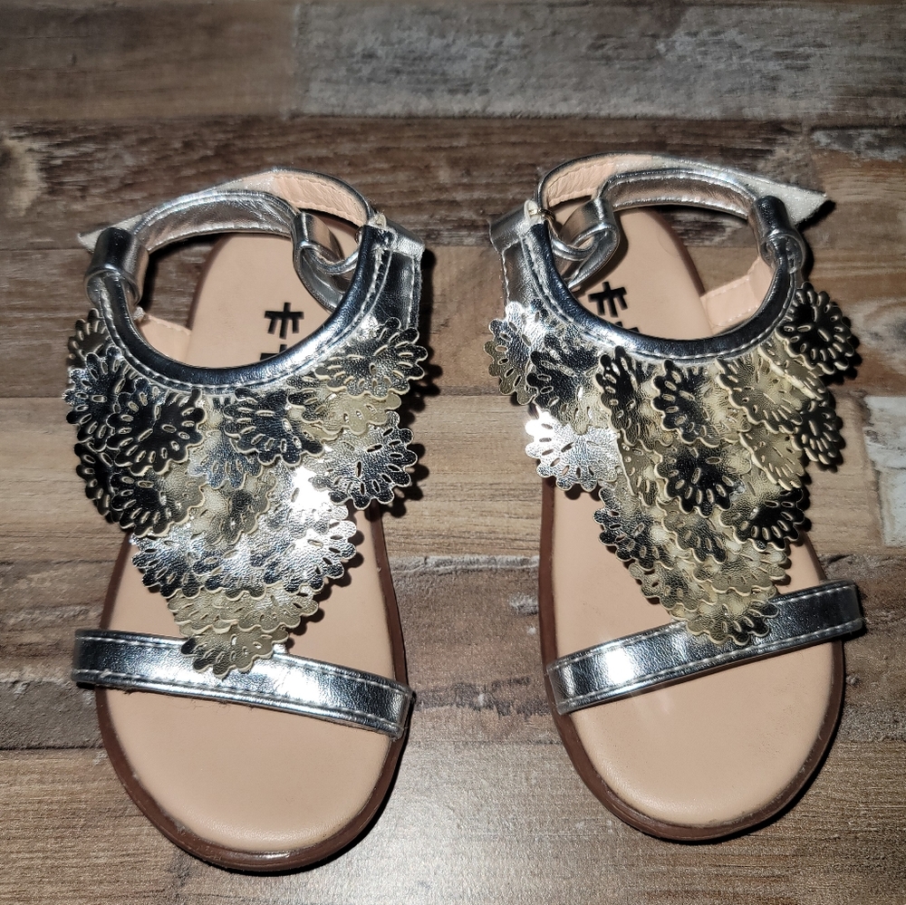 7 Toddler little girls sandles open-toe strap